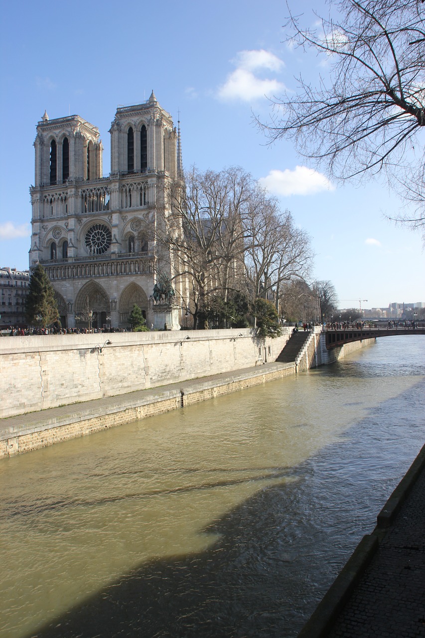 paris church notre-dame free photo