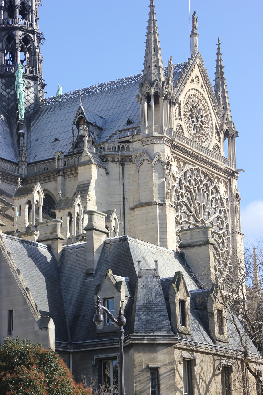 paris church notre-dame free photo