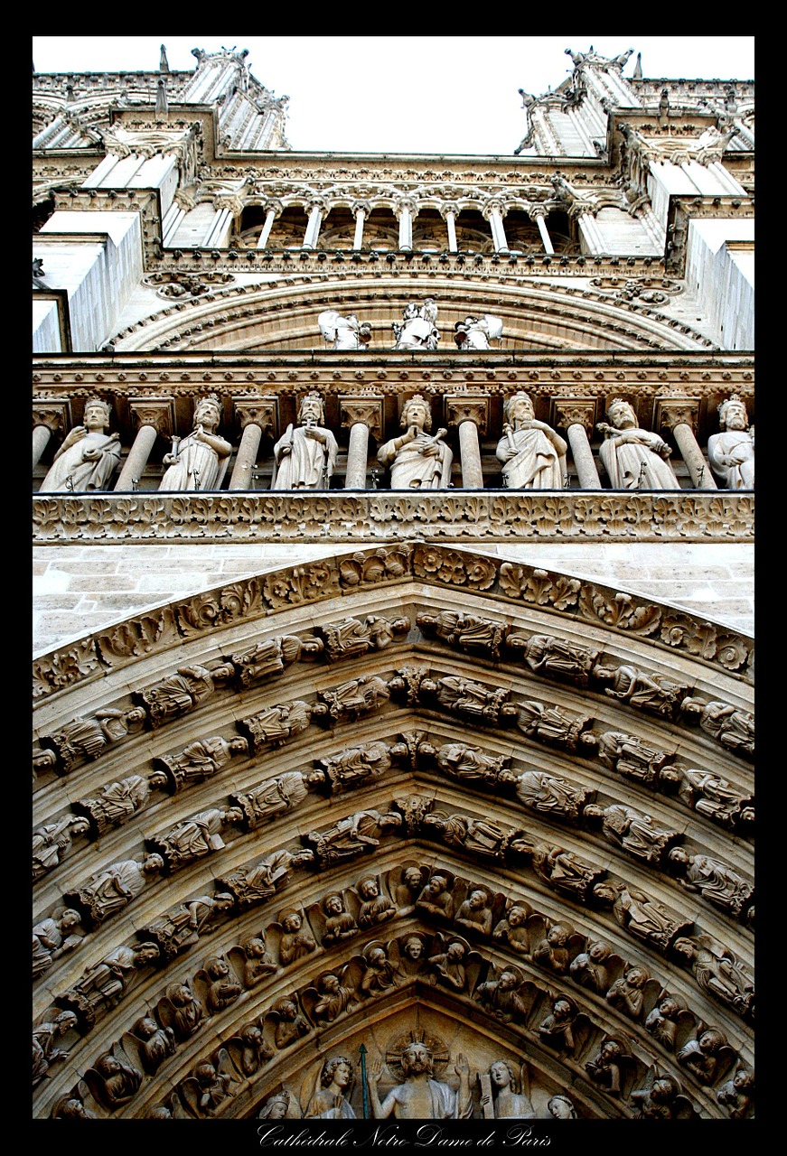 paris notre dame church free photo