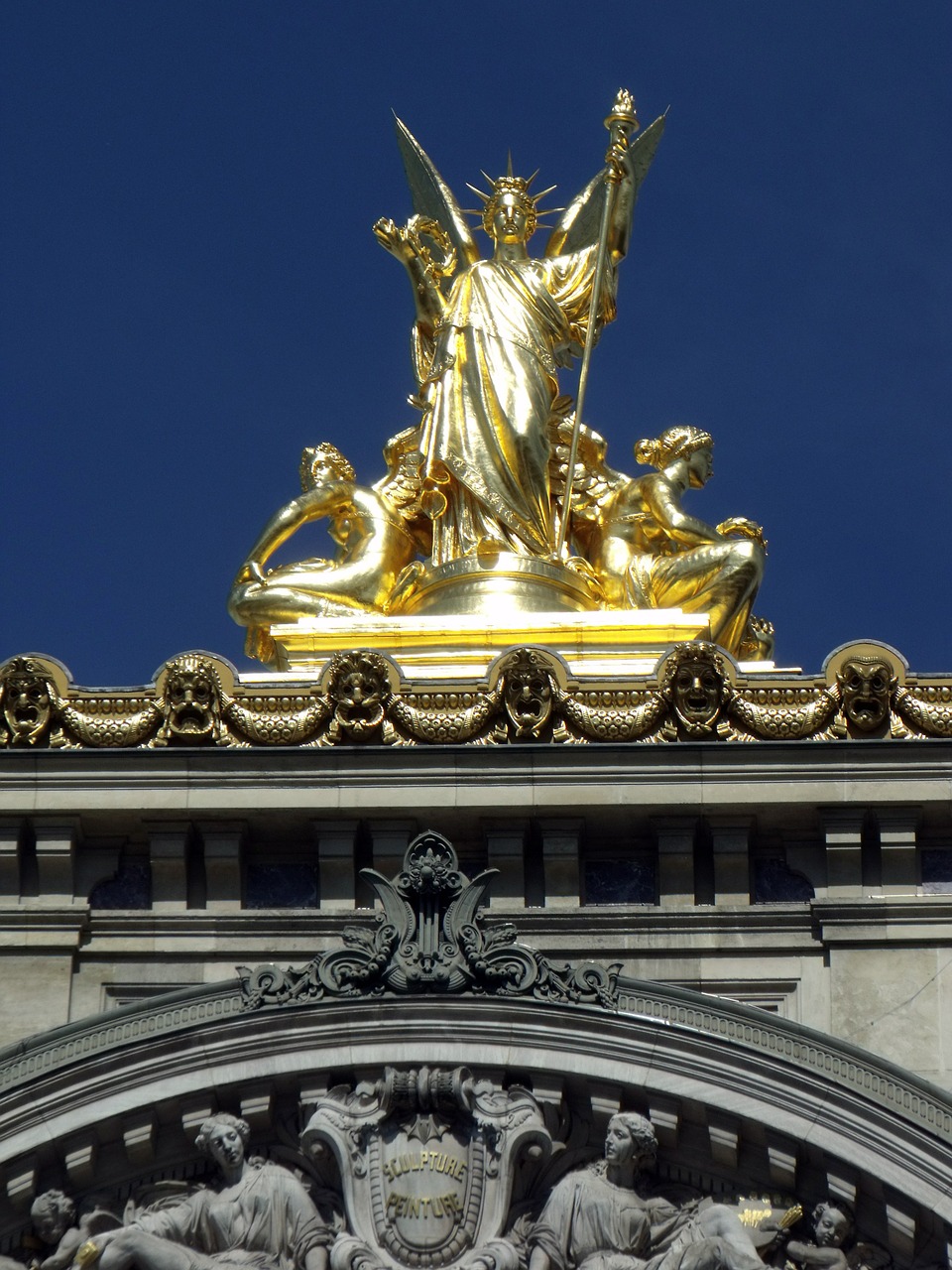 paris opera garnier gold free photo