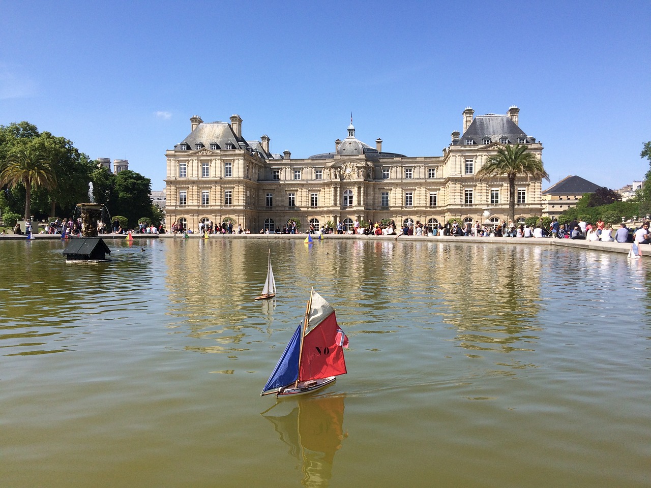 paris luxembourg garden senate free photo