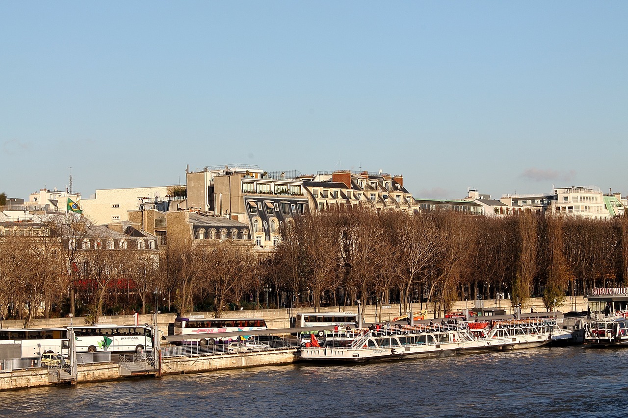 paris france river free photo