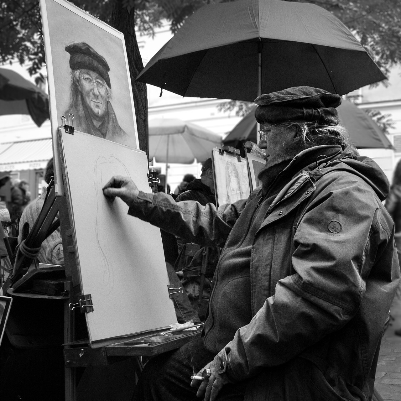 paris street montmartre free photo