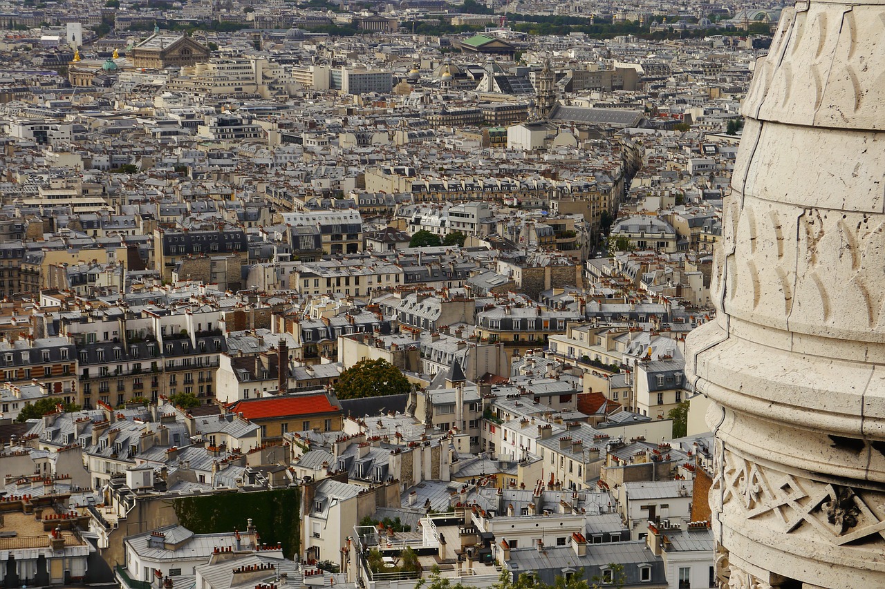 paris skyline old free photo