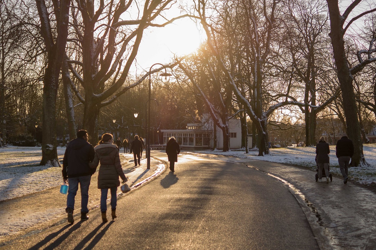 park people walking free photo