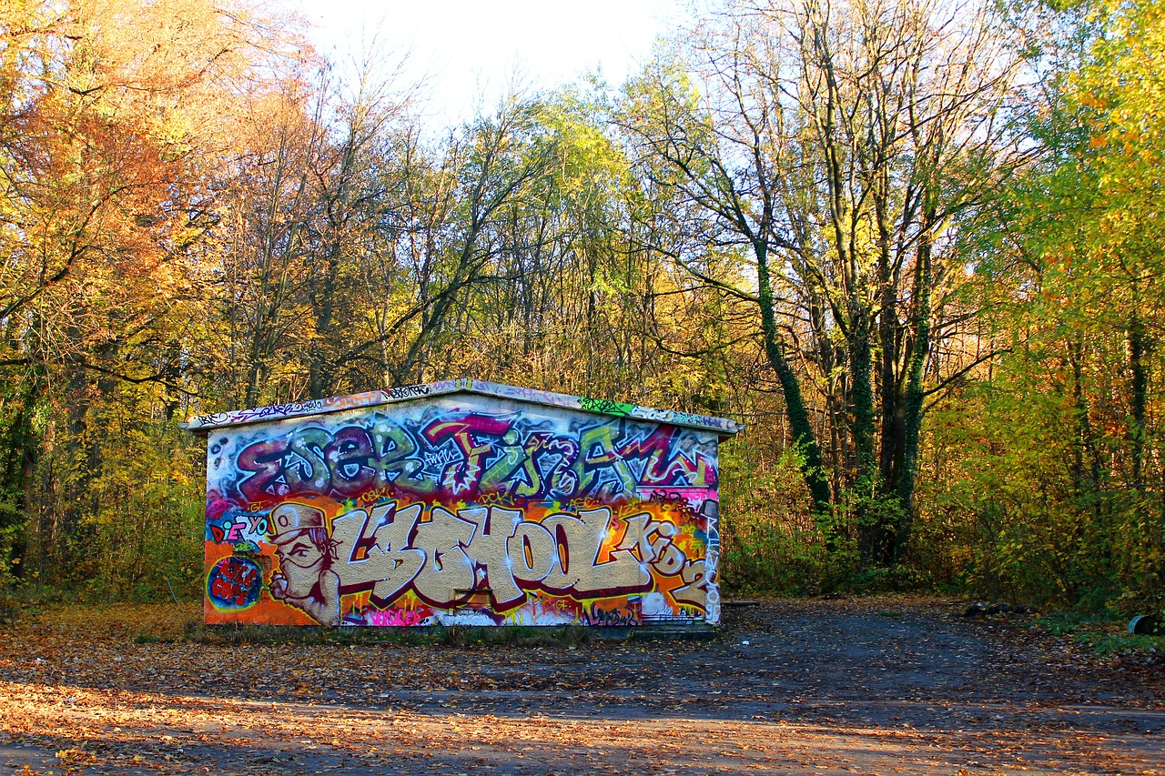 park graffiti urban free photo