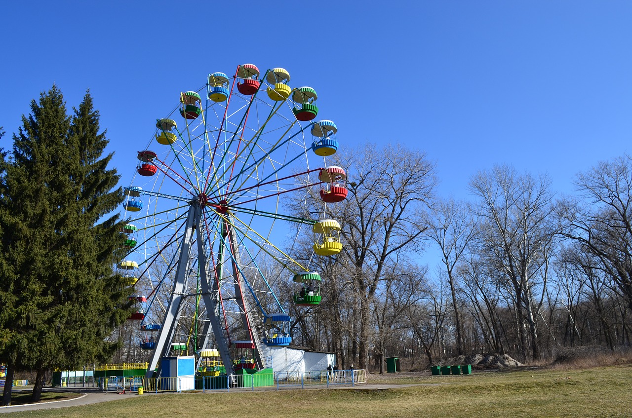 park scrip ferris wheel free photo