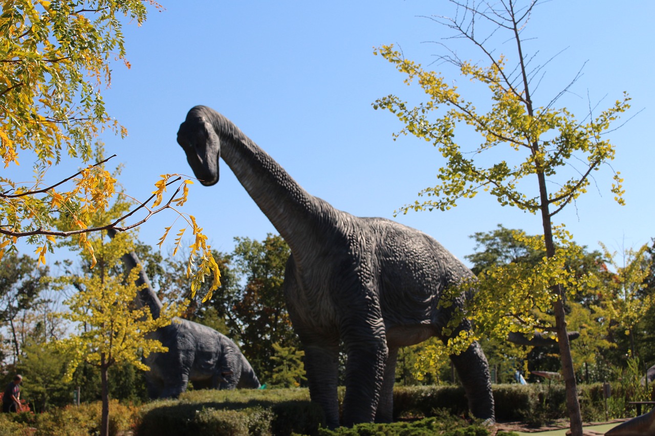 park dinosaur prehistory free photo