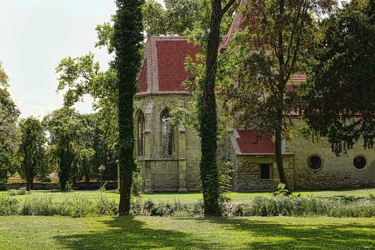 park  chapel  landscape free photo