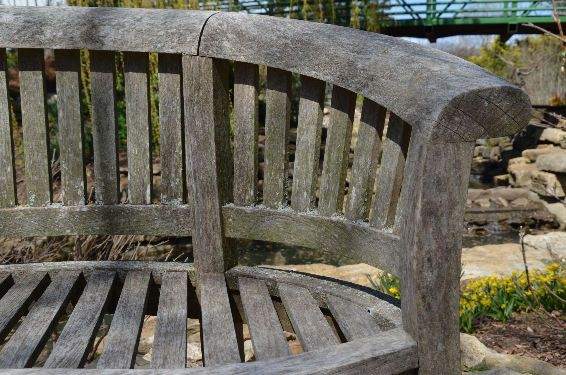 bench wood partial free photo