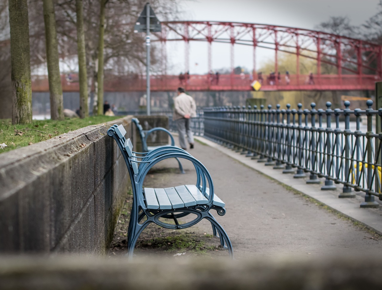 park bench  rest  sit free photo