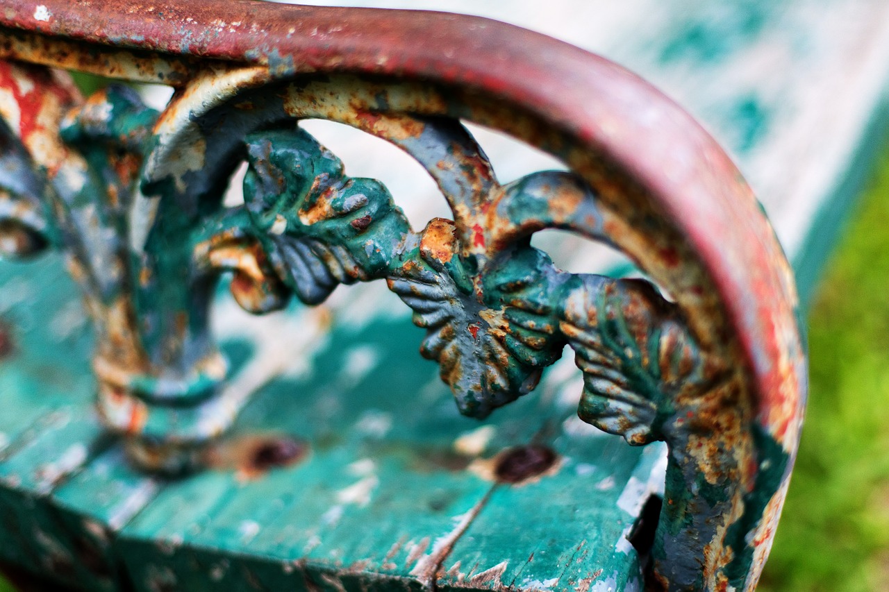 park bench thailand detail free photo