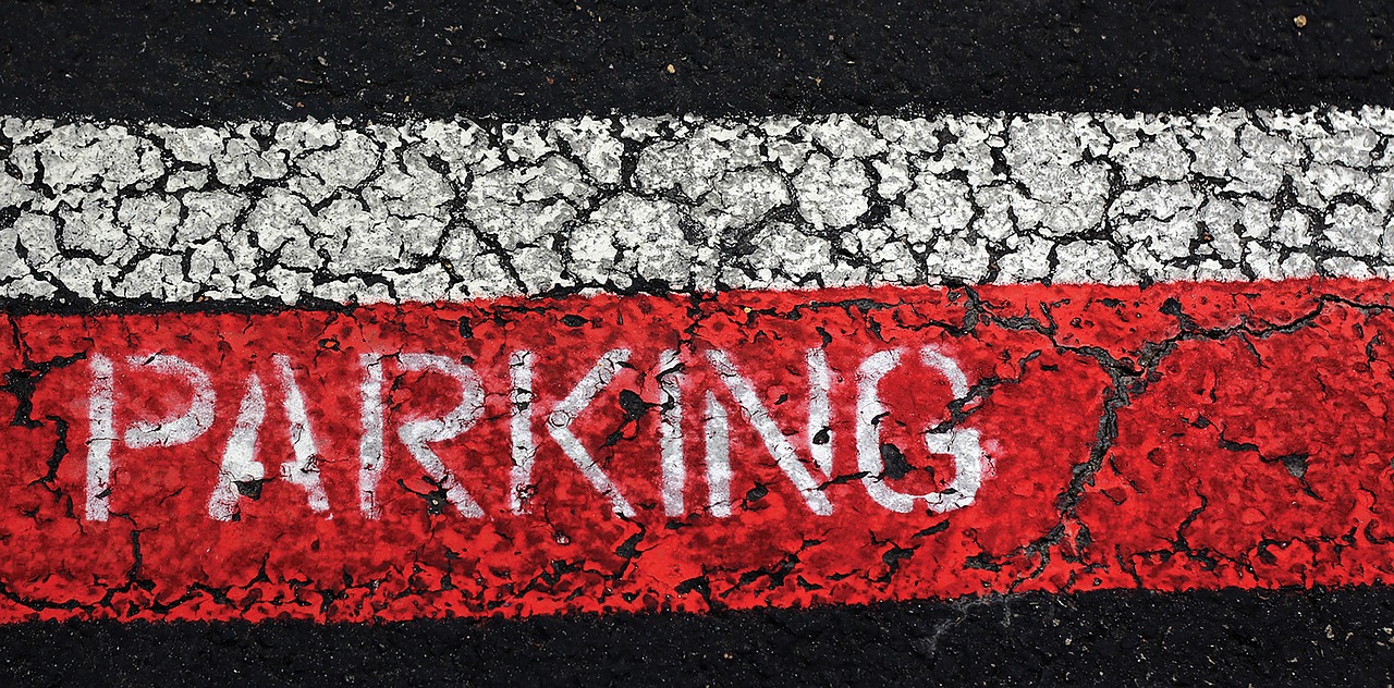 parking lot concrete free photo