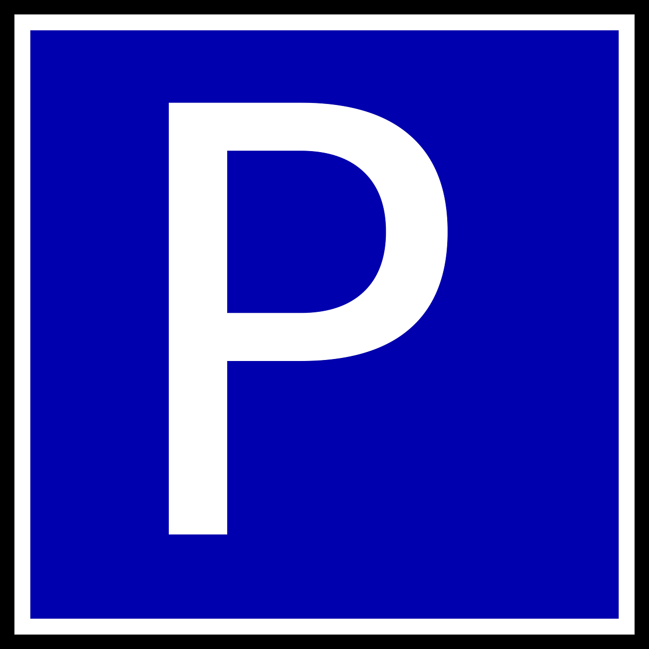 parking lot logo free photo