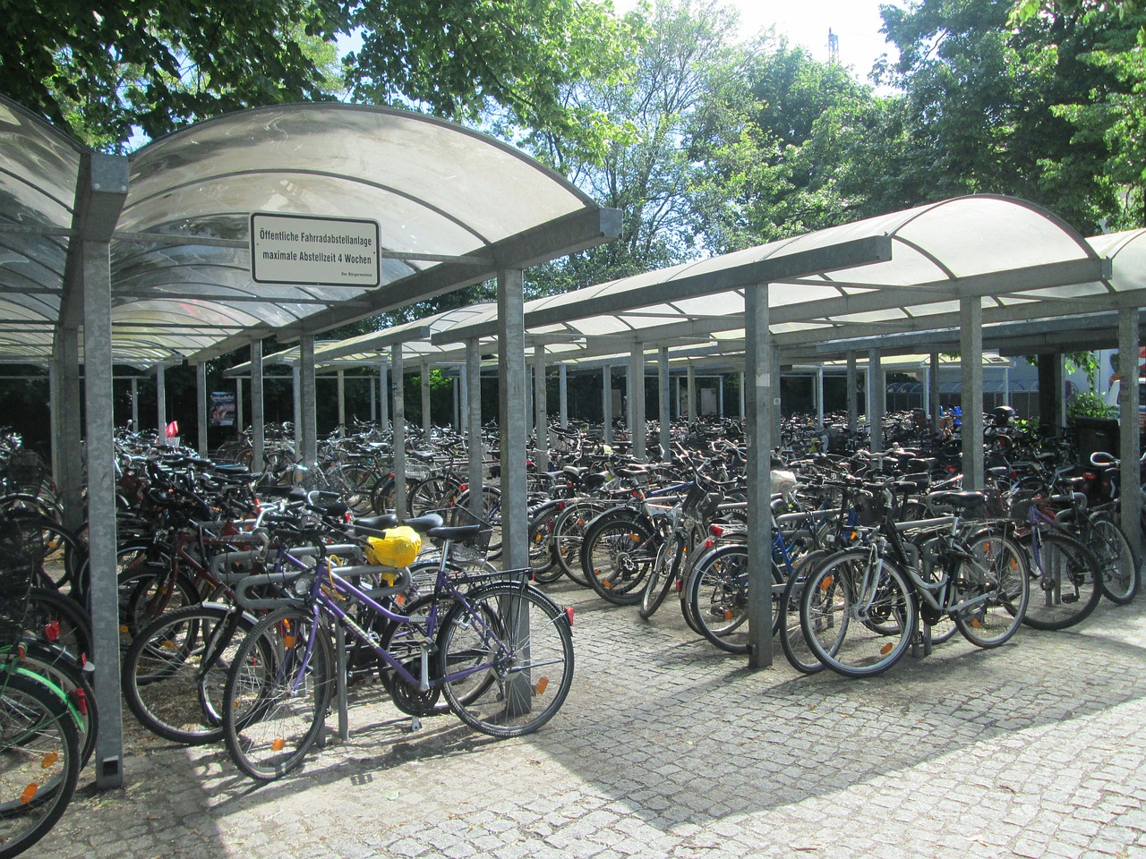 parking bikes transport free photo