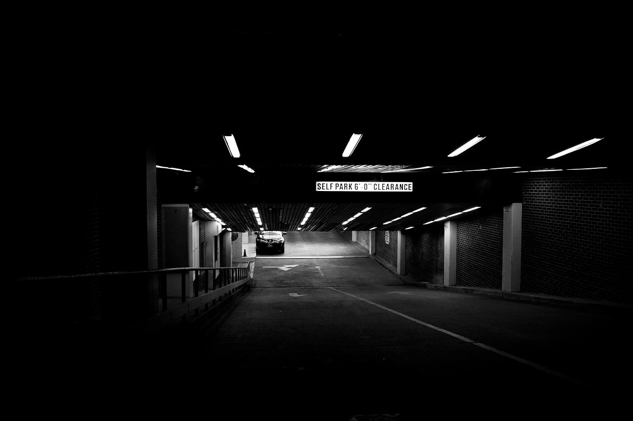 parking deck basement garage subterranean garage free photo