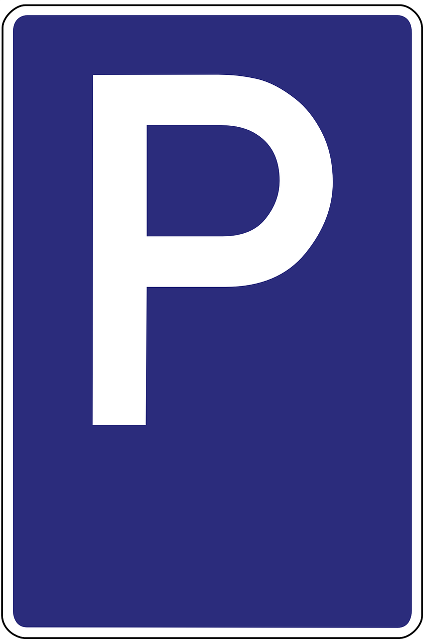 parking lot parking space road sign free photo