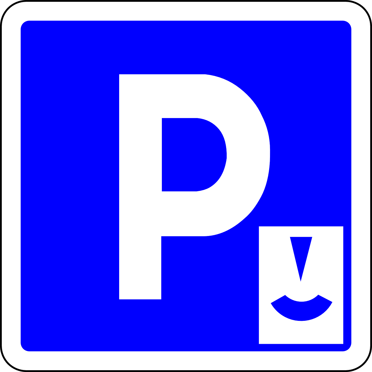 parking place parking blue free photo