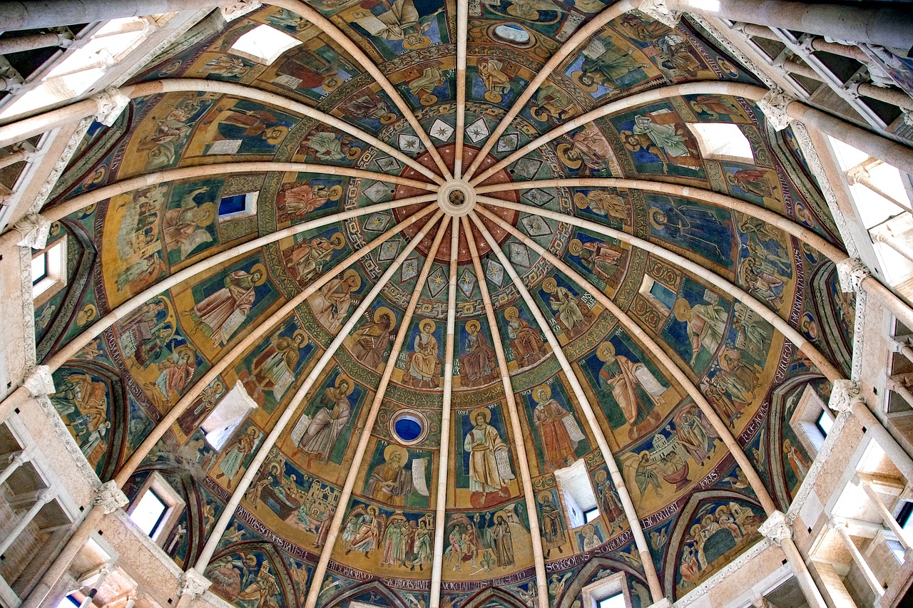 parma baptistery dome free photo
