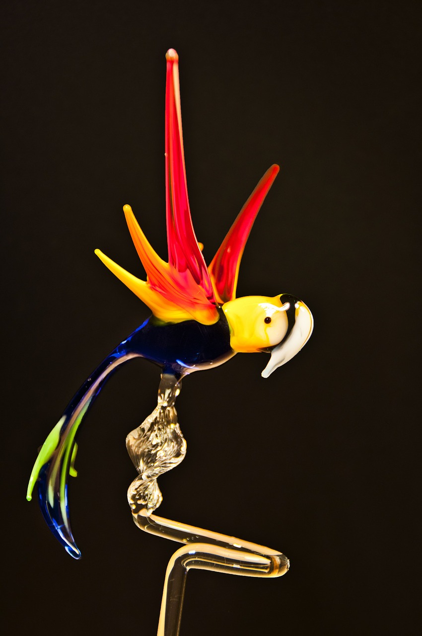 parrot glass arts crafts free photo