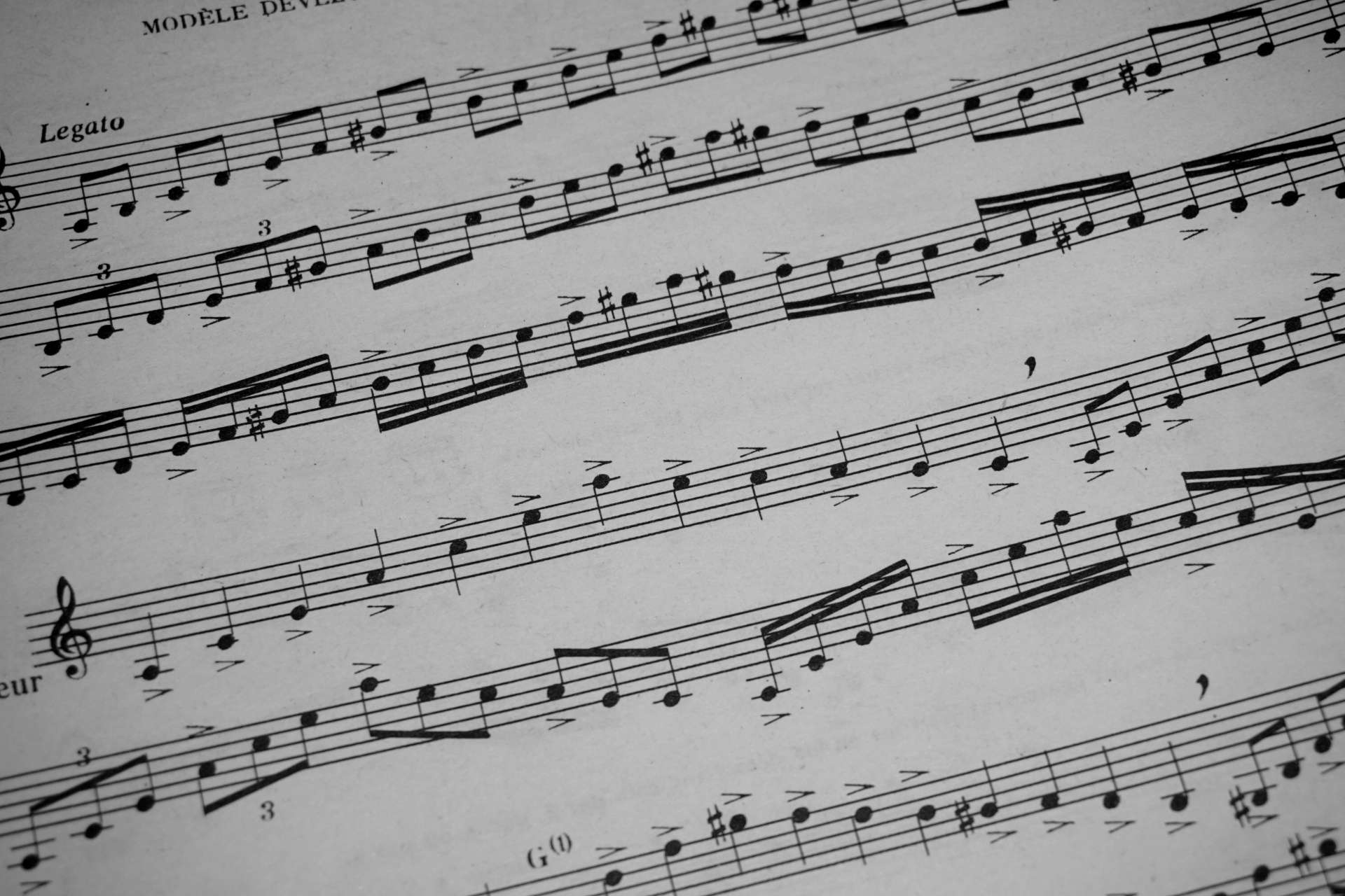 music note score free photo