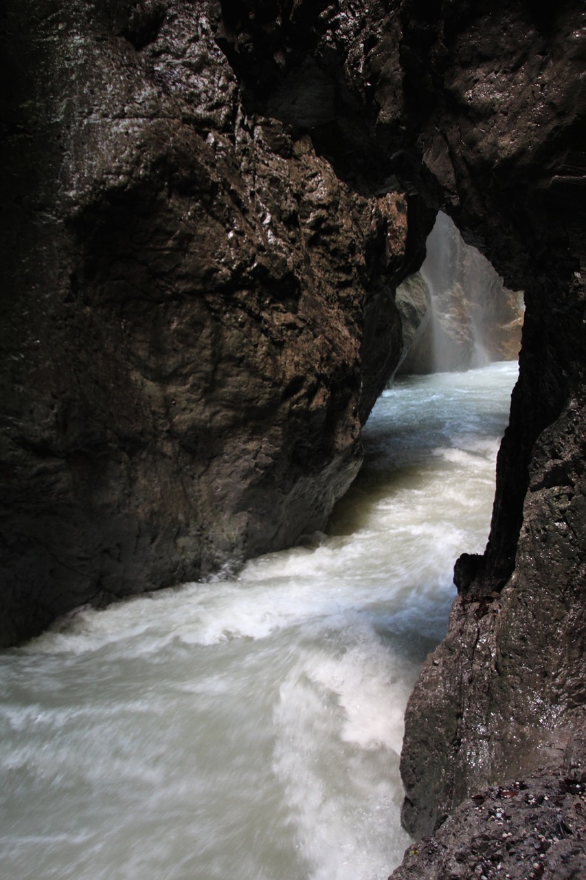 partnachklamm river racing free photo