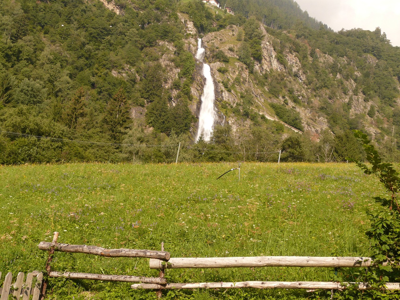 partschins waterfall waterfall landscape free photo