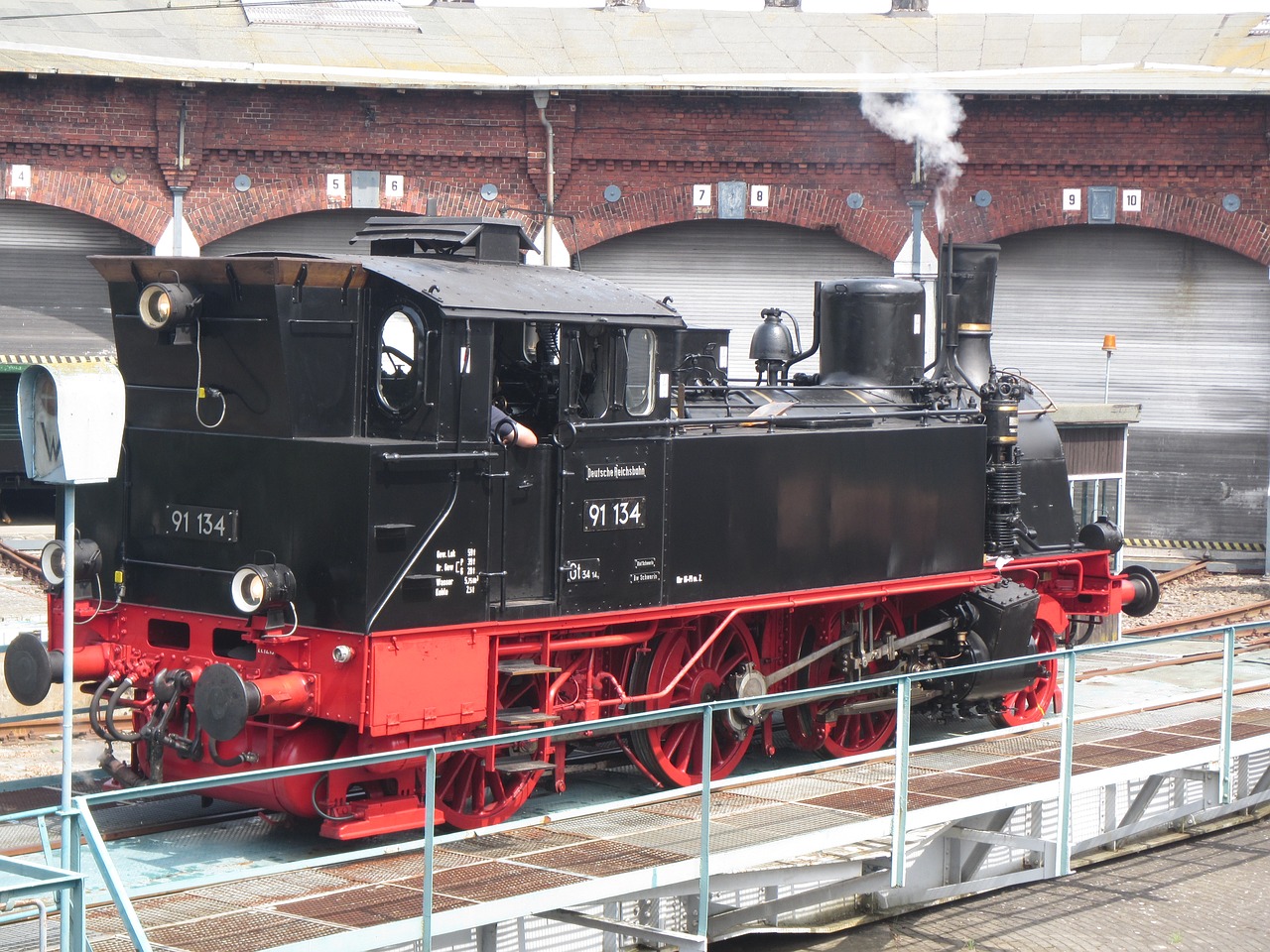 pasewalk  steam locomotive  railway free photo