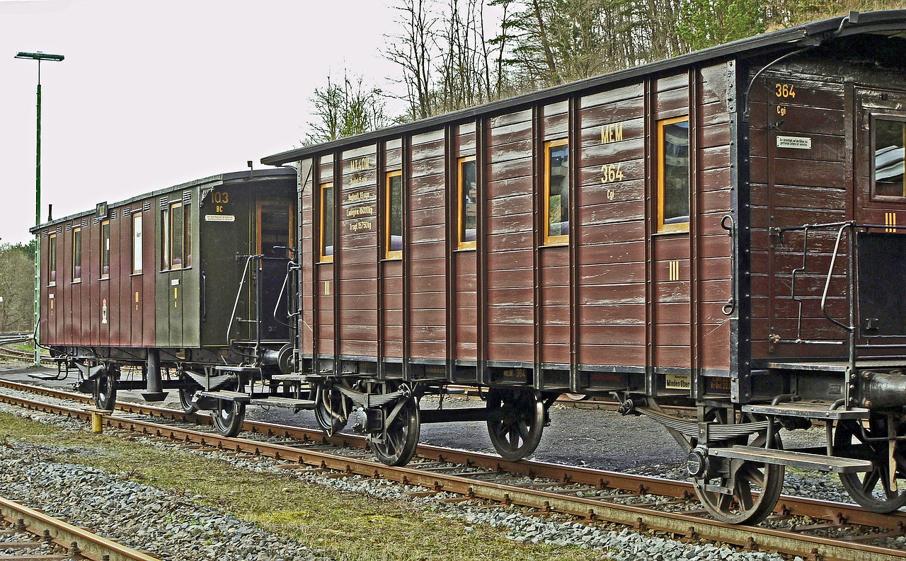passenger train car prussian historically free photo