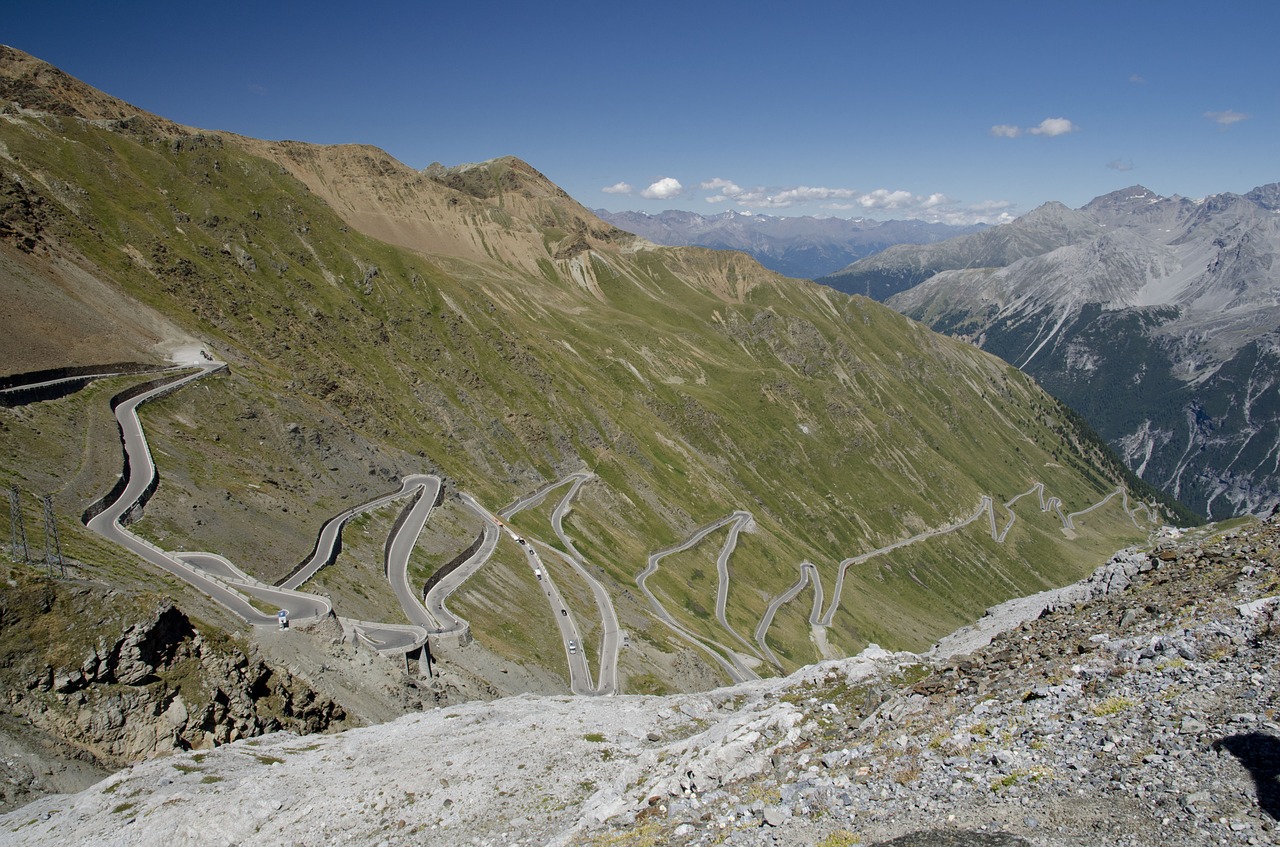 passo stelvio mountains pass free photo