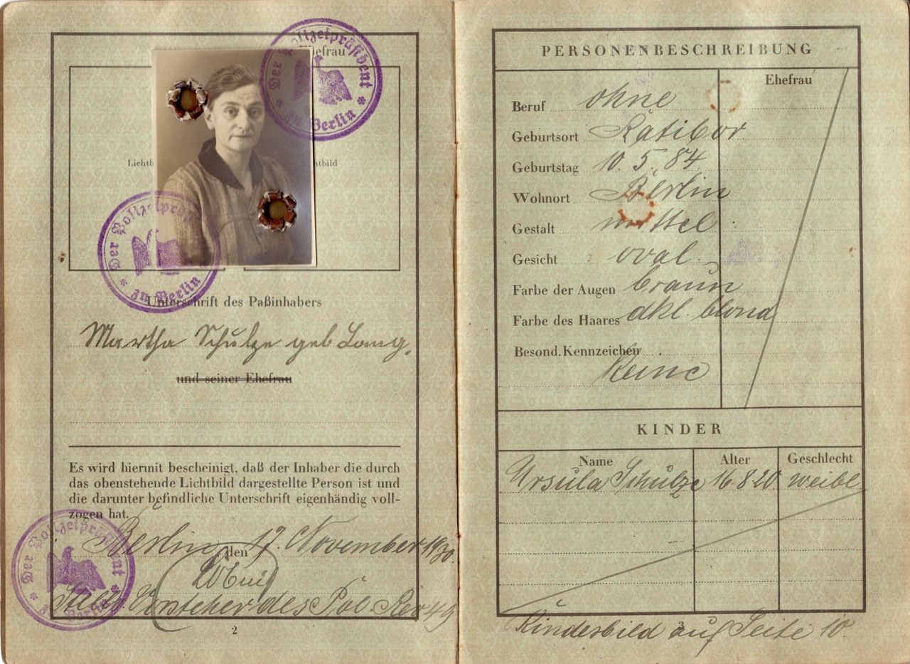 Passport illustration. Free public domain