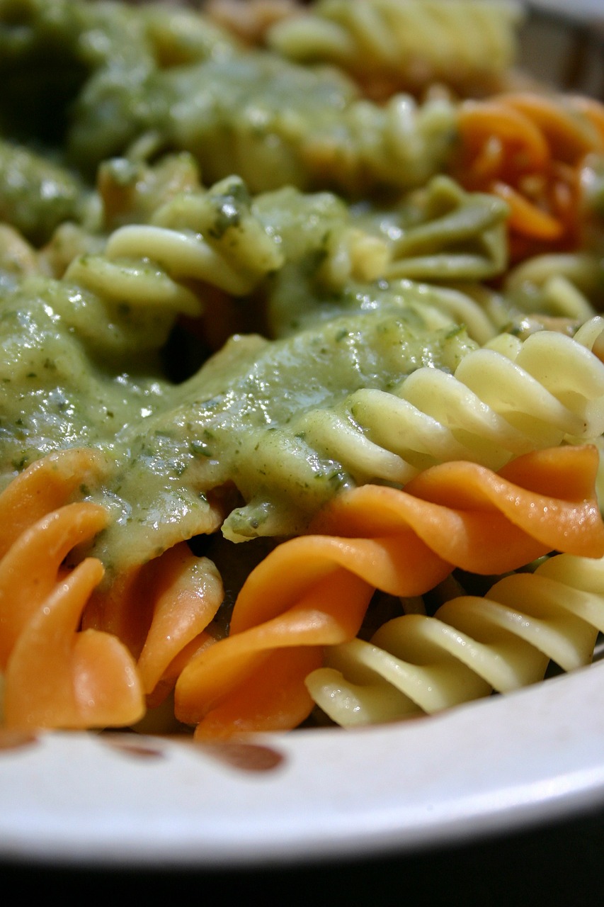pasta noodles vegetables free photo