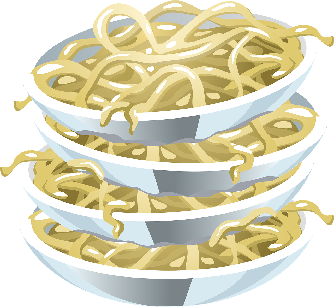 pasta noodles plates free photo