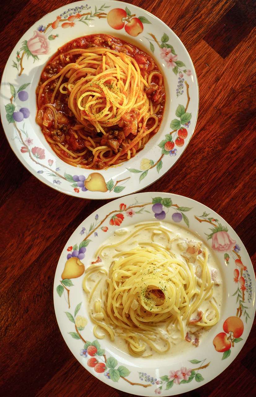 pasta spaghetti dinner free photo