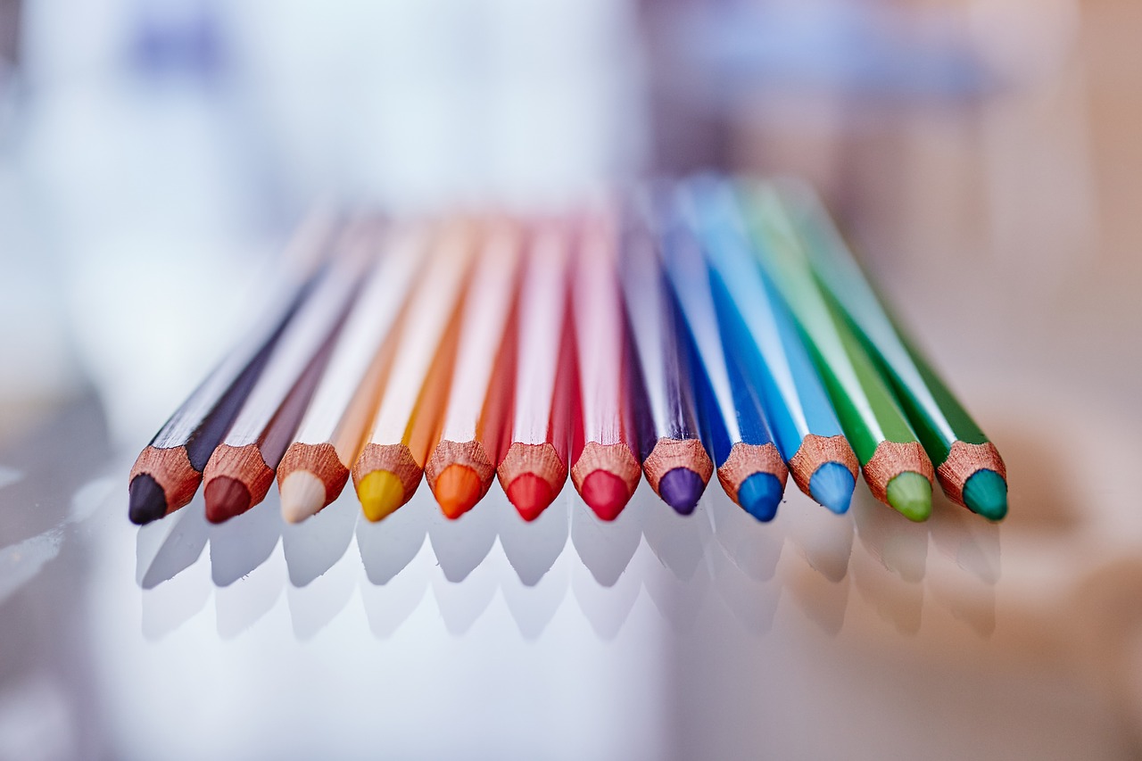 pastel crayons colors free photo