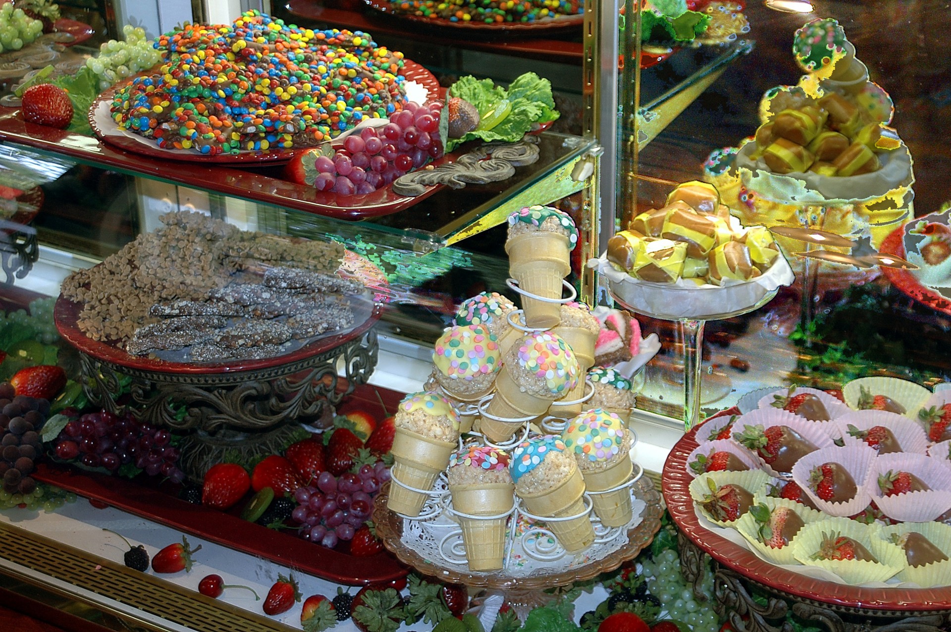 bakery sweets displayed free photo