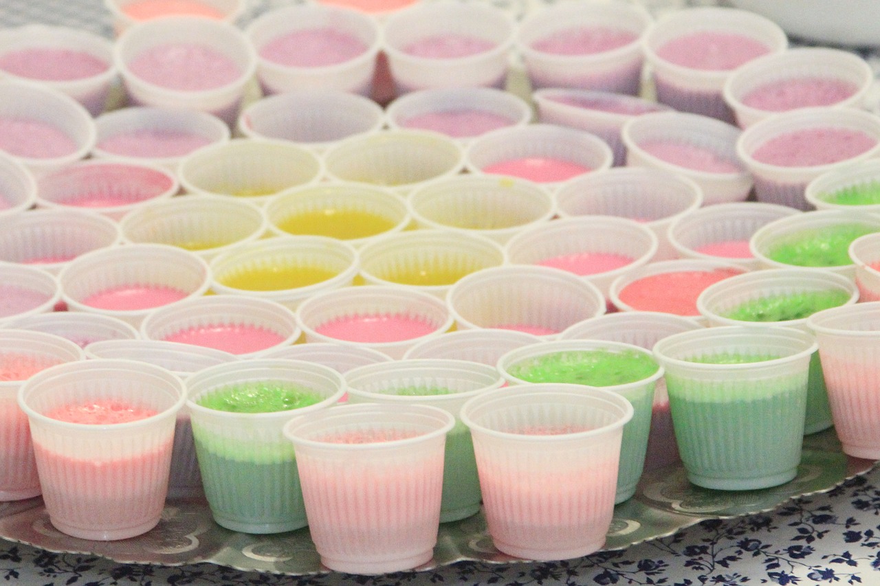 pastry gelatine cups free photo