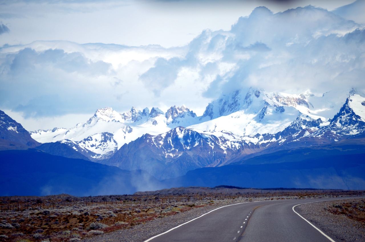 patagonia road blue free photo