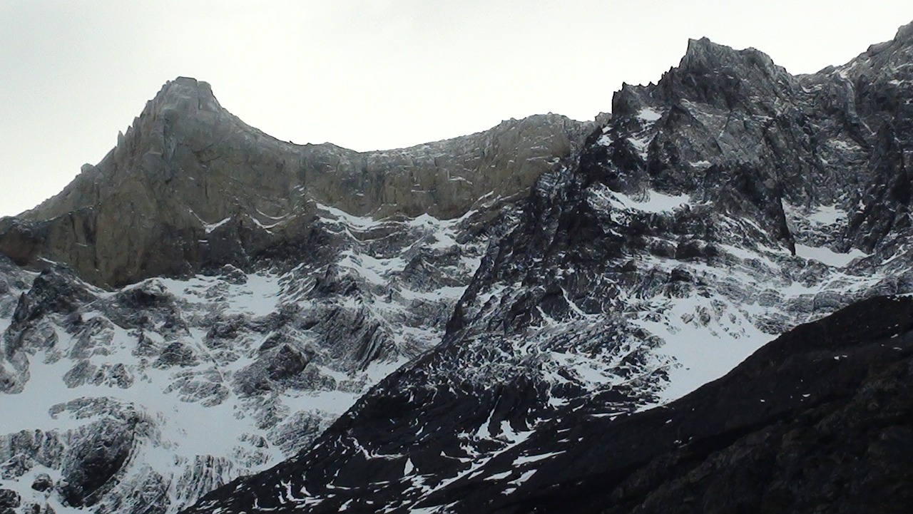 patagonia mountains snow free photo