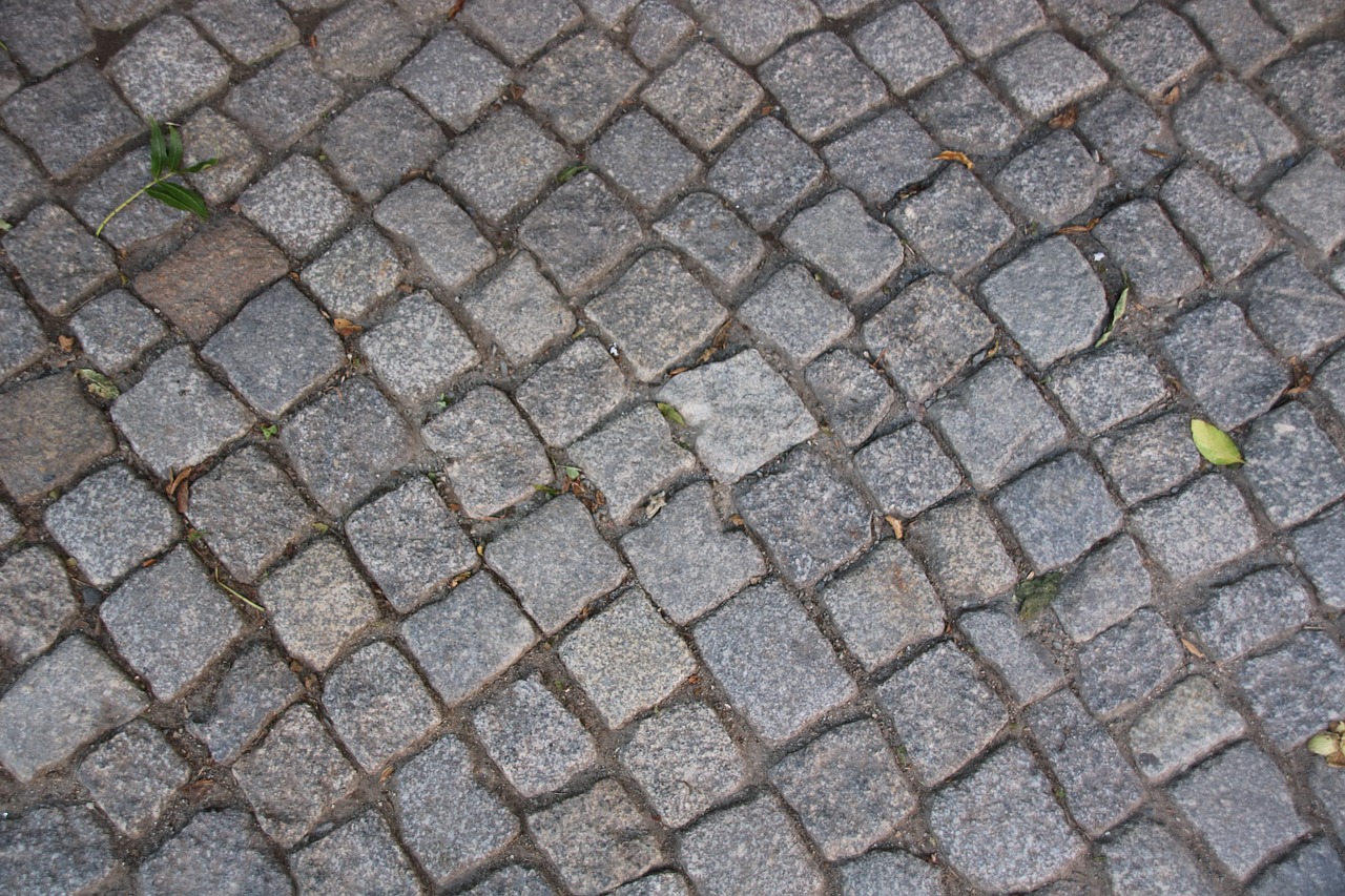 patch stones sidewalk free photo