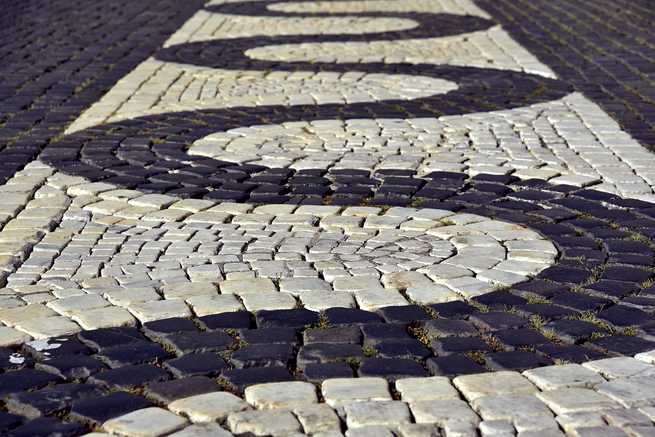 patch  paving stones  cobblestones free photo