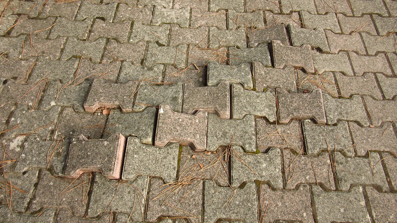 patch concrete brick broken up free photo