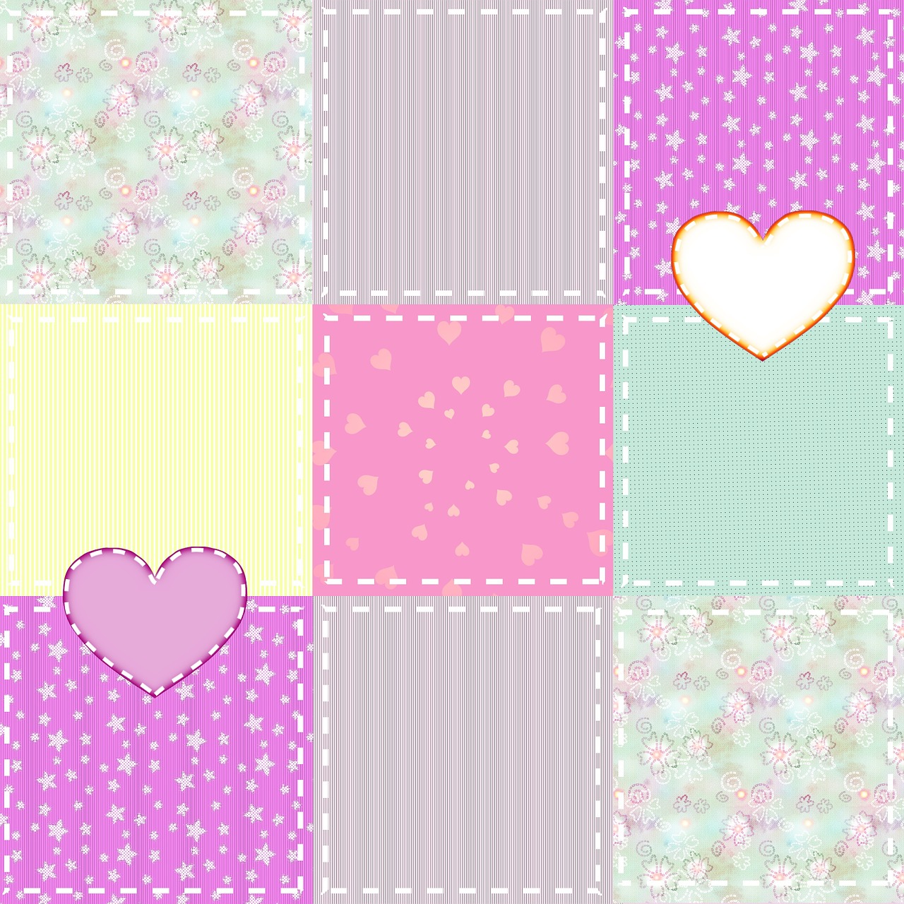 patchwork material colored free photo