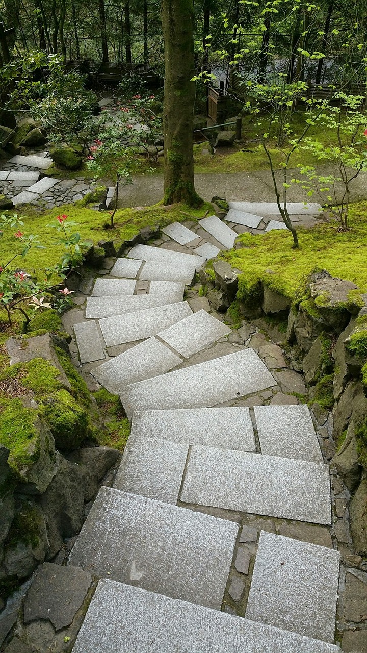 path japanese garden portland free photo