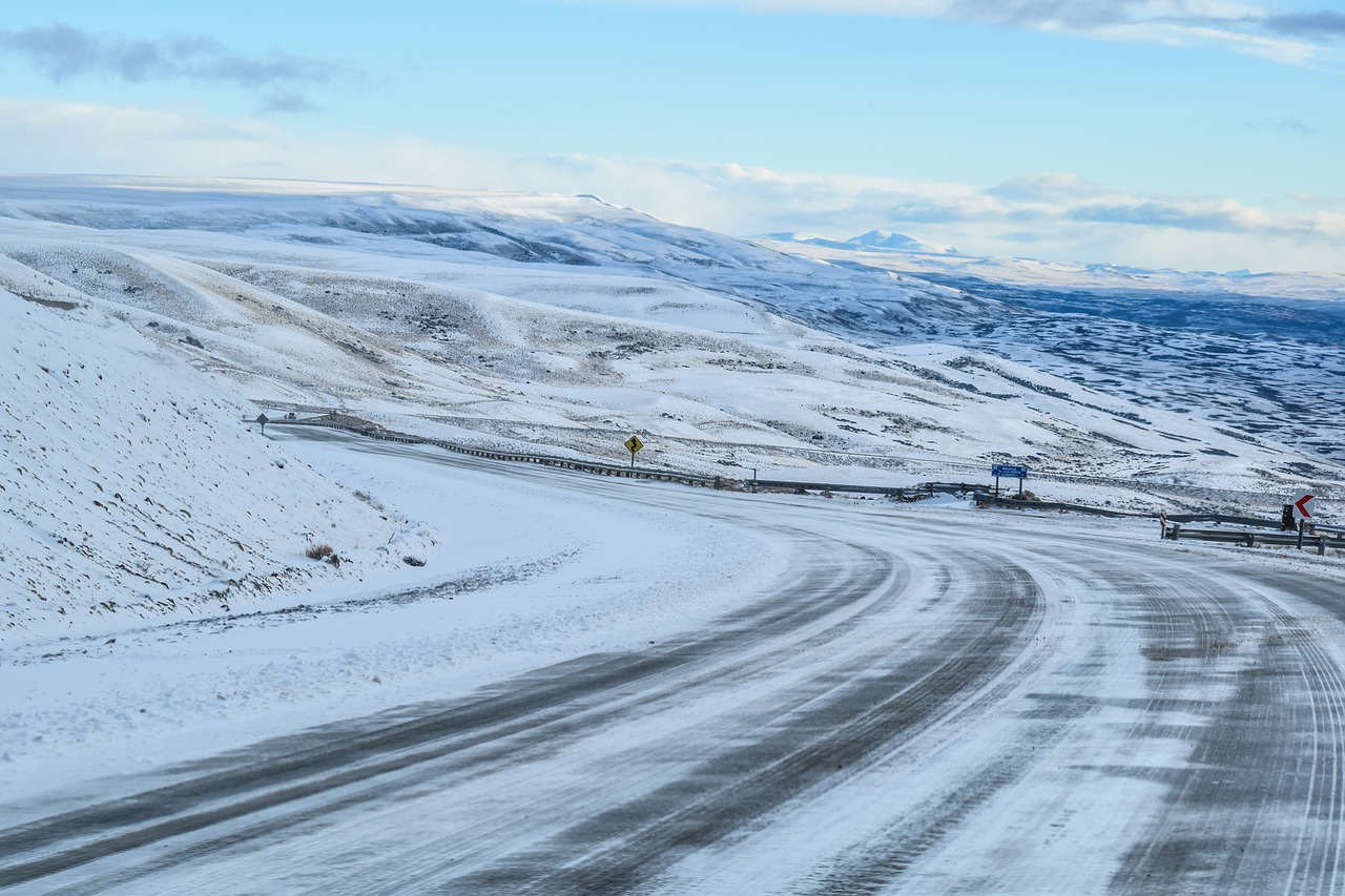 path  ice  road free photo