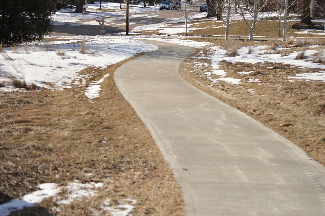 path cement walking free photo