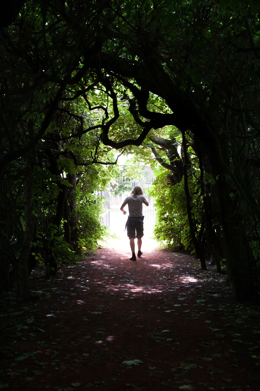 path tunnel gate free photo