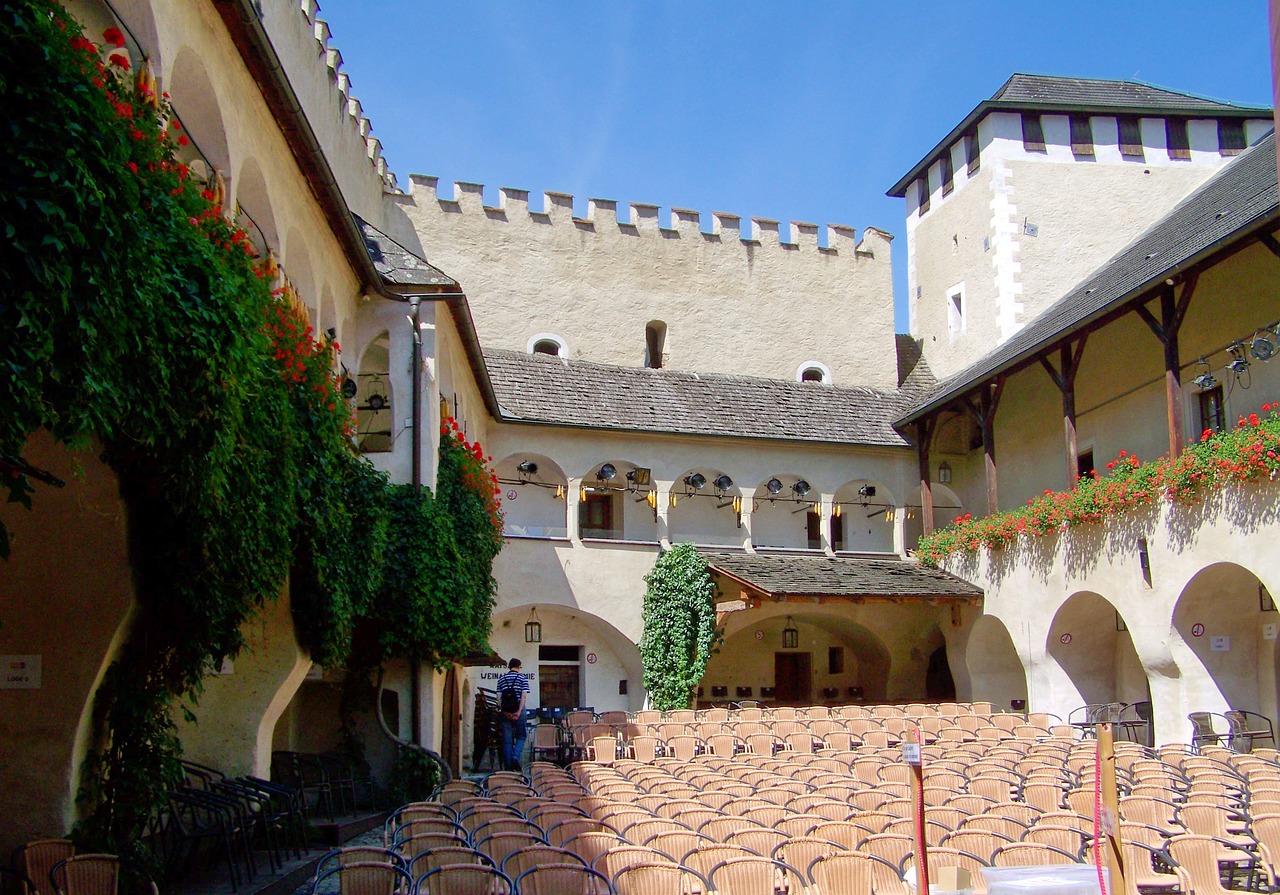 patio outdoor theatre ancient walls free photo