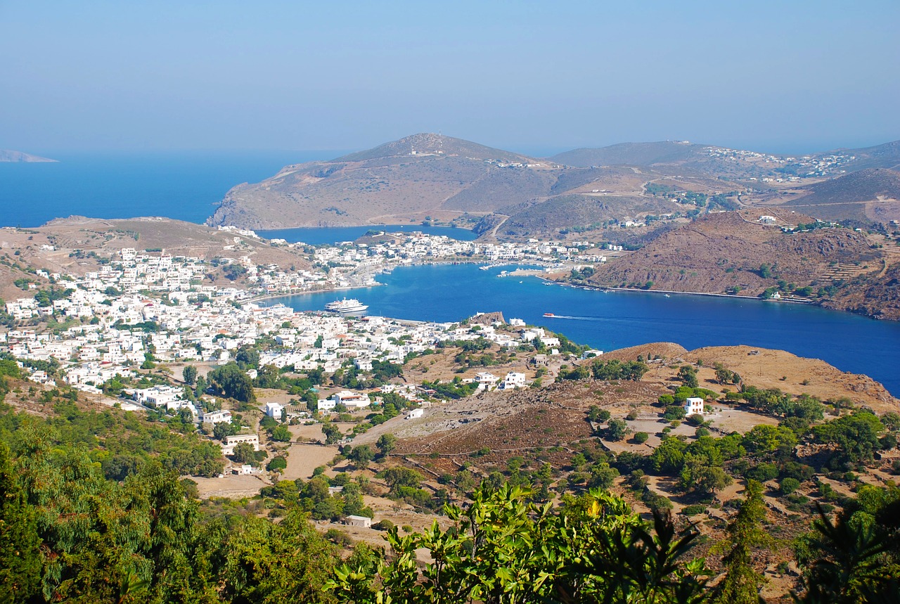 patmos island greece free photo