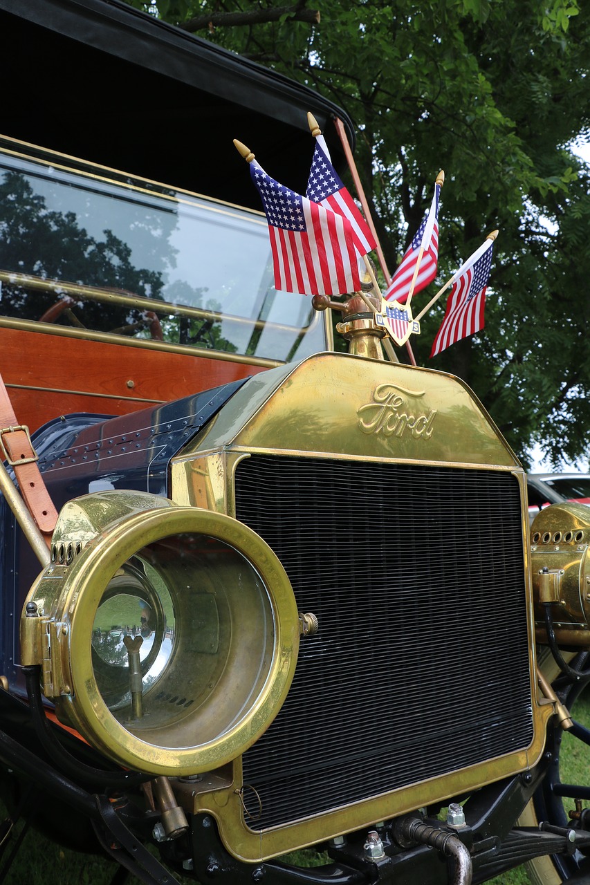 patriotic  ford  model t free photo